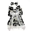 Ubrania z odzieży dla psa stylowe koty elegancki elegancki strój unisex mały dwunożny letni sukienka