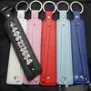 50st Pu Leather Key Chain Fit för 8mm sidobrev och Slide Charms313U