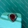 Luxury Ruby Ring Designer Diamond Rings For Women Wedding Engagement Rings High Quality Jewelry Birthday Valentine Christmas Gift