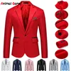 Abiti da uomo Blazer da uomo Slim Fit Blazer da ufficio Giacca da uomo Abito da sposa Casual Business Cappotti maschili Eleganti giacche da uomo per M291o