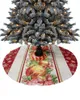 Décorations de Noël boules de flocon de neige jupe d'arbre de noël pour la maison fournitures jupes couverture de Base