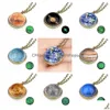 Pendentif Colliers Huit Planète Space Glass Ball Collier Glow In The Dark Sun Earth Sphere Système Solaire Galaxy Bijoux Cadeau Drop Deliv Dhaib