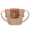 Totes Straw Bag Plain Crochet Embroidery Open Casual Tote Compartment Two Straps Leather Women Purse43 stylisheendibags
