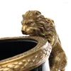 Vasen Luxus-Haus, kreativ, floral, europäische Keramik, eingelegt, Kupfer, dekorative Vase, Ornamente