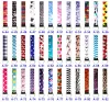 117 Colors Neoprene Wristlet keychain Wrist Key Belt More Design Strip Leopard Pure Color Phone Lanyard Keyrings Long Diving Material 12 LL