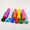 Punte in silicone di serie da 11 colori per cannucce in acciaio inossidabile Tubi di copertura per la prevenzione delle collisioni dei denti ZZ