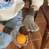 Gants en cachemire élégants pour écran tactile, mitaines patchwork pour hommes et femmes, chauds, antidérapants, en pure laine, tricotés, cadeau pour filles, couleur noir et blanc