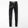 Nuevos pantalones de hombre Quinta colección Cremallera lateral Pantalones de chándal casuales Hombres Hiphop Jogger Pantalones S-2XL 275M