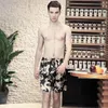 Men's Sleepwear Men Sleep Short Pants Chinese Print Pajamas Summer Beach Shorts Home Bottoms Lounge