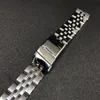 22 24mm Silver Two Tone Gold Stainless Steel Wrist Strap Watch Belt Watch Band Strap262M