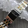 Watch Accessories 18mm 20mm 22mm 24mm Watchband Polished Solid Stainless Steel Butterfly Buckle Strap Bracelet For Bretiling266G