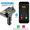 Novo 2024 Universal Bluetooth 5.0 Carro FM Transmissor duplo carregador de carro USB PD Tipo-C Carregamento rápido sem fio HandsFree Call Receptor de áudio MP3 Player