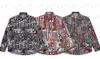 Designer Shirt Fashion Mens High Quality Jacquard Canvas Long Sleeve Coat Slim Casual Business Clothing Jacket