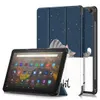 Smarta fall för Amazon Fire HD 10 10.1Im 10.1 "2023 Slim Pu Leather Cover Wake Sleep Function Fundas