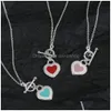 Charm Armband 925 Sterling Sier Heart Necklace Armband Light Luxury Jewelry Fashion Premium Delivery 230216 Drop