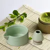 Theeborstels 2 stuks Japanse keramische Matcha-kom en gardehouderset voor voorbereiding als cadeau voor liefhebbers