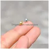 Earring Back Ring Ball Ear Stoppers Gold Sier Plated Round Plugs For Jewelry Making Diy Accessories Drop Delivery Findings Components Dhodj