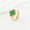 Luxurys Designer Ring voor Dames 4/Klavertje Vier Bedelring Designer Goud Bruiloft Mode-sieraden Dames Cadeau Geschikt voor vele toepassingen