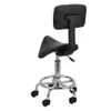 Justerbar hydraulisk svängbar sadelpall Spa Salon Rolling Chair med Backrest241q