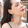Dangle Earrings PATRIOTIC BEADED American Flag/Football/Red Blue And White Star Tassel For Women Seed Embellished Jewel