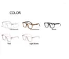 Sunglasses Frames Anti Blue Light Vintage Designer PC Black Framed Square Mirror Frame Plain Glasses For Unisex