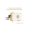 Bärbara högtalare trä retro stereo bluetooth högtalare med fm radio digital väckarklocka stöds tf kort/aux-in led brinkning ton m dhq6o