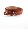 Jeans Belt Female Ornament New Versatile Casual Belt Smooth Buckle Korean Simple Fashion Belts Wholesale