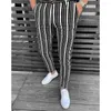 Męskie spodnie klasyczne chinos męscy Slim Fit Striped Casual Spoders Business Fashion Męski odzież marki na wiosenne lato