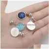 Dangle Chandelier New Stainless Steel Hypoallergenic Earrings Boho Resin Druzy Drusy Stone Drop Ear Rings For Women Fashion Jewelry In Dh395