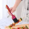 Outils brosse à huile manche en acier inoxydable tête en Silicone haute température cuisine cuisson assaisonnement Barbecue cuisson