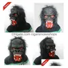 Party Masks Eco-Latex Animal Mask Festlig huvudbonader för Halloween Julkarnevaler Drop Delivery Home Garden Supplies DHHCS