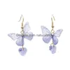 Ear Cuff Fashion Elegant Butterfly Clip Earrings For Women No Piercing Fake Cartilage Cute Statement Korean Earring Gifts Drop Deliver Dhhxm