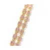 Icy Zircon Diamonds Tennis Chain 16Inch 18 208Mm Ins Gold Sier Finish Pink Lab Necklace 16-20 Men Women Gifts Drop Delivery