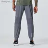 Mensbyxor 2023 Designer Long Pants Men Sport Running Align Yoga Outdoor Gym Pockets Slim Fit Sweatpants Pant Jogger Trousers Mens Mens Casual Elastic Midje Gym Sporty L23