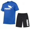 Zomer Heren Trainingspak Katoenen T-shirts Sport Shorts T-shirts Outfits Casual Mode Korte Mouw Jogging Set Mannelijke Gym Sportkleding