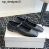 New 23ss Luxury Mary Jane Shoes Designer Dress Shoes Aeyde Ballet Shoes Black Brown Leather square Flat Casual Shoes Women Fashion Comfortable Lazy Boat Shoes