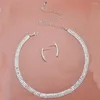 Collana Orecchini Set Gioielli dal design accattivante Strass squisiti Design unico Alta comodità da indossare per A