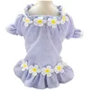 Vêtements de chien été petite robe mince coton tenues pour animaux de compagnie vêtements de princesse pour chiens fille Chihuahua rose bleu Ropa Para Perros