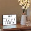 Nachtverlichting INS LED-lichtbak DIY zwarte letters Kaarten Combinatielamp Kamerdecoratie