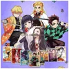 Nowe figurki pudełko demon slayer Kimetsu no yaiba kolekcje karciane gra karciana Dziecko Hobby dla dzieci