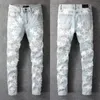 Hip Hop Jeans para hombre Cabeza Casual Pantalones largos Hombres Ropa deportiva Jogger Chándal Causal Camuflaje Costura Pantalones197o