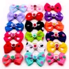 Dog Apparel 1020pcs Large Bows Dot Style Pet Hair Diamond Small Accessories Rubber Bands Grooming 230915