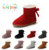 Chaussures pour enfants Designer Tasman pantoufles uggslies bottes enfants chaussure châtaigne fourrure Tazz Mules fille garçon Ultra Mini daim supérieur confortable automne hiver uggity plate-forme botte