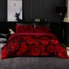 Beddengoedsets Rood Luxe set dekbedovertrek 264x228 met kussensloop 240x220 dekbed HD-print Hoge kwaliteit kingsize laken 230914