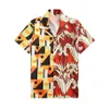 2022 männer Casual Vintage Karierten Hemden Kurzarm Sommer Hawaiian Bowling Hemd Skinny Fit Verschiedene Muster Mann Kleidung 183Y