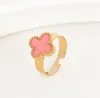 Luxurys Designer Ring voor Dames 4/Klavertje Vier Bedelring Designer Goud Bruiloft Mode-sieraden Dames Cadeau Geschikt voor vele toepassingen