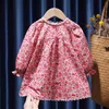 Kleidung Sets Koreanische Kinder 2023 Frühling Pastoral Zwei Stück Pullover Passenden Set Baumwolle Floral Kinder Kleider Für Mädchen 1 bis 6 Jahr 230914