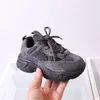 Athletic Outdoor Sneakers Kids 2023 Platform Lace Up Children Brand Casual Shoes Fashion Toddler Boys Or Girls Sport Soft Bottom Solid Trainers 230915