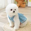 Dog Apparel Small Dress Summer Spring Fashion Cartoon Skirt Pet Cute Desinger Shirt Puppy Sweet Vest Cat Harness Yorkie Poodle Maltese