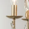 Lustres rétro argent cristal lustre lumière luxe suspendus luminaires Suspension LED Lustres éclairage à la maison